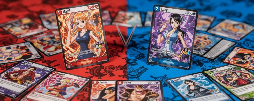 Nami and Lucy Leaders: Red-Black Aggro vs Control Strategies — One Piece TCG Meta Leaders