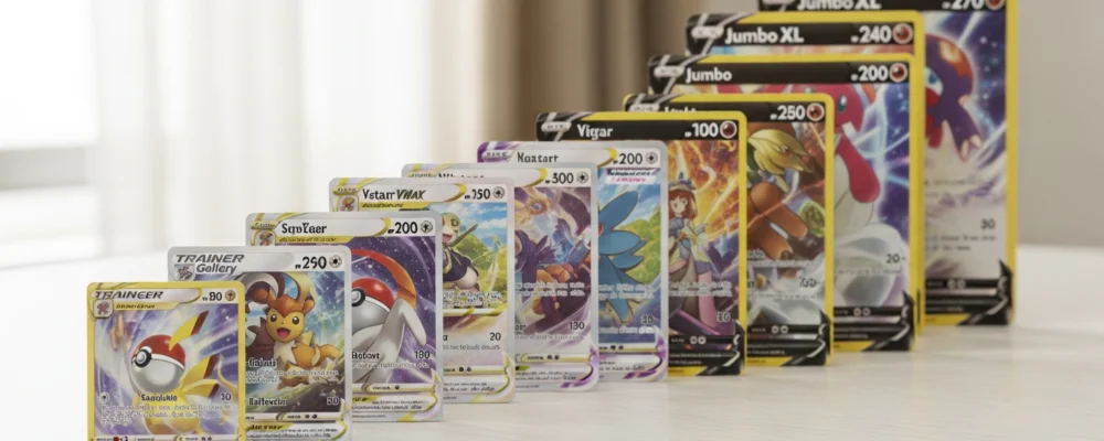 Afmetingen Pokemon Kaart: All Card Sizes from Standard to Jumbo XL — afmeting pokemon kaart