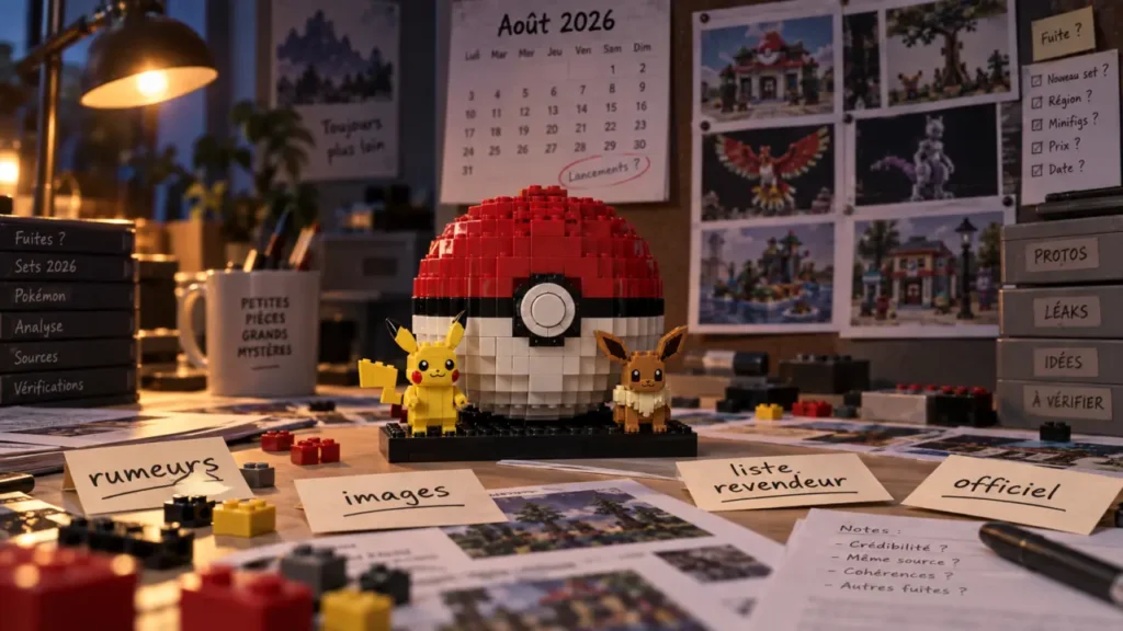 lego pokemon leak : 4 sets LEGO Pokémon, rumeurs non confirmées