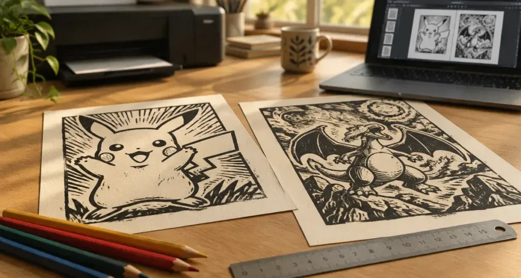Free colouring pokemon pages with Pikachu and Charizard outlines
