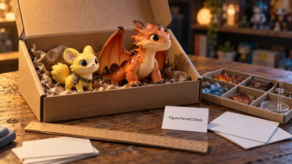 Pokemon figures size and features with prices comparison on desk
