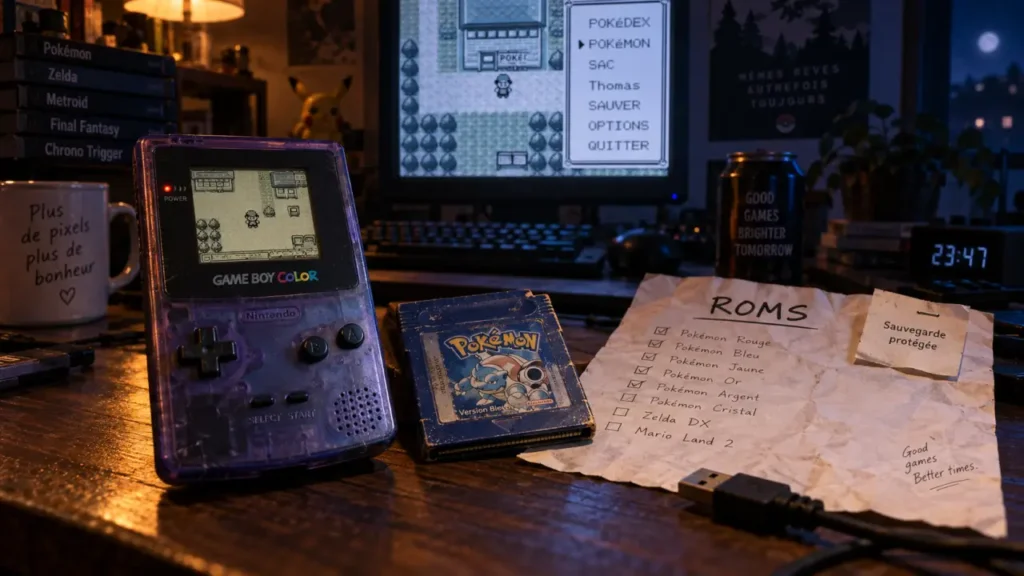 pokemon spiele emulator sur écran, erreur de sauvegarde